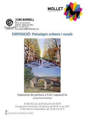 Inauguració exposició: "Paisatges urbans i rurals" de Josep Pérez Mateos.