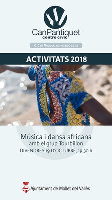 Música i dansa africana amb el grup Tourbillon .