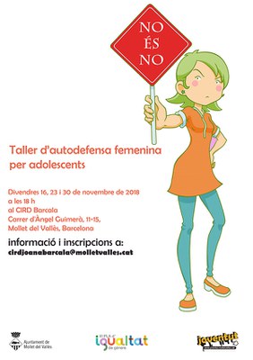 Taller d'autodefensa personal femenina.