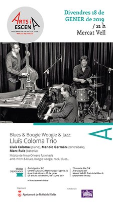 Blues & Boogie Woogie & Jazz: Lluís Coloma Trio.
