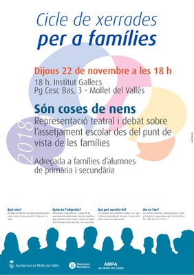 Cicle de xerrades per famílies: Són coses de nens.