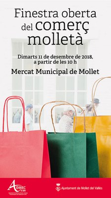 Finestra oberta del comerç molletà.