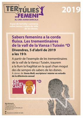 Xerrada: "Sabers femenins a la corda fluixa. Les trementinaires de la vall de la Vansa i Tuixén".