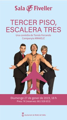 Teatre a la Fiveller: Tercer piso. Escalera tres.