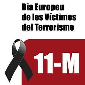 Minut de silenci pel Dia Europeu de les Víctimes del Terrorisme.