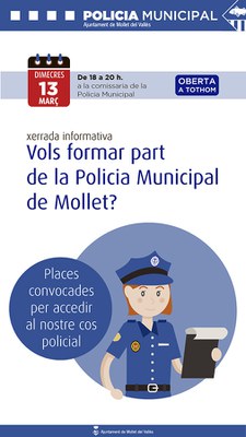 Xerrada informativa: Vols formar part de la Policia Municipal de Mollet?.