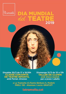Dia Mundial del Teatre: Classe conjunta de Teatre Infantil amb Ferran Jiménez.