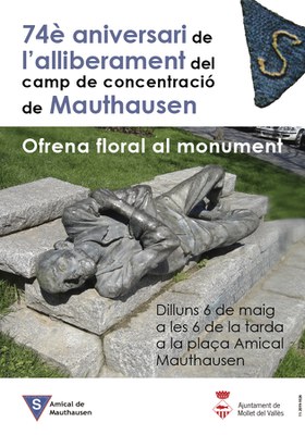 Acte institucional de l’Ofrena floral al monument d’Amical Mauthausen .