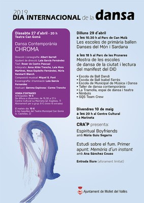 Dia Internacional de la Dansa: Les escoles de primària Ballen Danses del Món i Sardana.