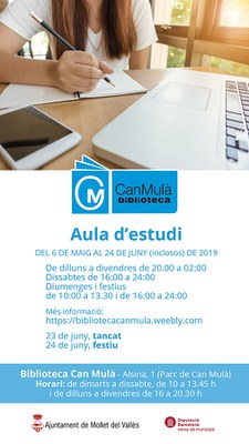 Sala d'estudi.