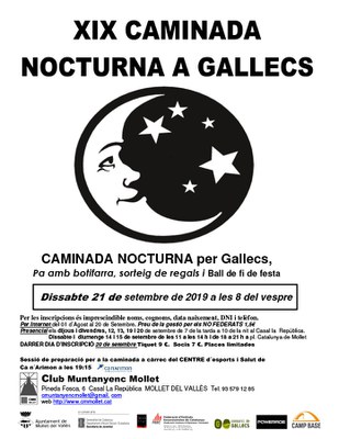 XIX Caminada Nocturna a Gallecs.