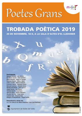 Poetes Grans 2019: Celebrem la 24a edició dels Poetes Grans.