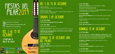 “Fiestas del Pilar 2019”.