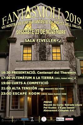 VII Mostra de Cinema Fantàstic de Mollet: Fantasmoll 2019.