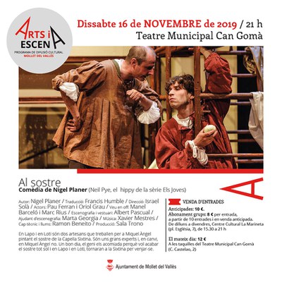 Arts i escena: “Al sostre”, una comèdia de Nigel Planer.