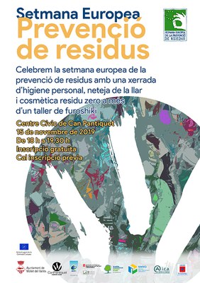 Setmana Europea de la Prevenció de Residus: Xerrada d'higiene personal, neteja de la llar i cosmètica residu zero a més d'un taller de furoshiki.