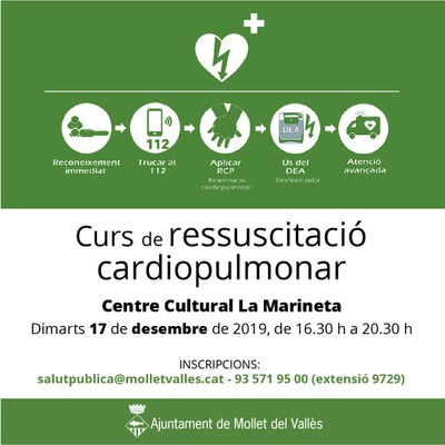 Curs de Ressuscitació cardiopulmonar.