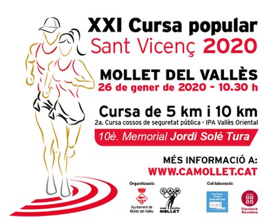 XXI Cursa popular Sant Vicenç 2020 - 10è Memorial Jordi Solé Tura.