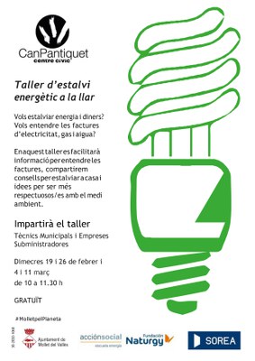Taller d’estalvi energètic a la llar.