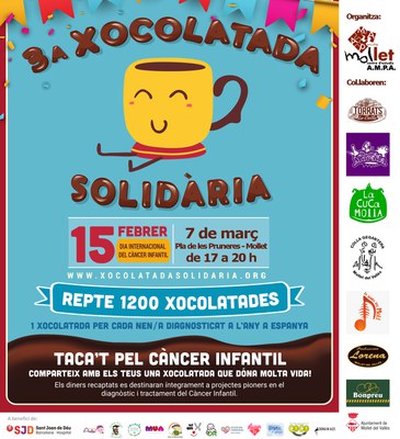 3a Xocolatada Solidària. Taca't pel càncer infantil.