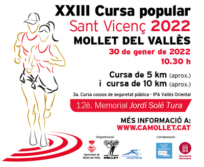 Festa Major de Sant Vicenç: XXIII Cursa Popular de Sant Vicenç.