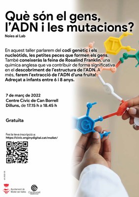Taller: Què son el gens, l'ADN i les mutacions?.