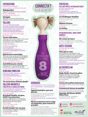 Dia Internacional de les Dones (8 de març): Xerrada: "Agenda feminista: què està passant".