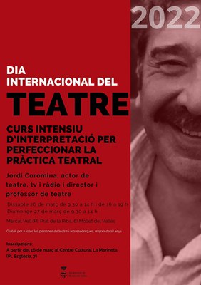 Dia Internacional del Teatre: Curs intensiu d'interpretació per perfeccionar la pràctica teatral.