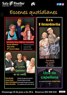 "Escenes quotidianes", tres divertits gags i un monòleg a càrrec d'Amics de l'Art.