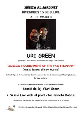 Música al Jardinet amb Uri Green.
