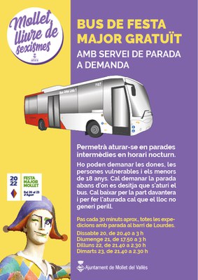SERVEI DE BUS GRATUÏT DE FESTA MAJOR (L1).