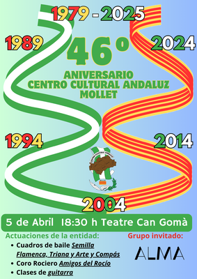 46º Aniversario del Centro Cultural Andaluz.