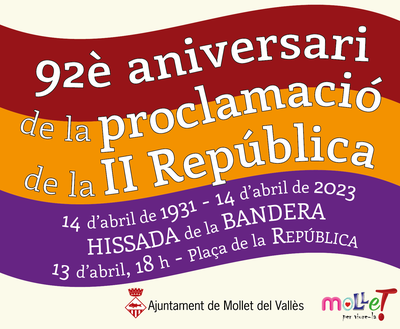 92 aniversario de la proclamación de la II República: Izada de la bandera.