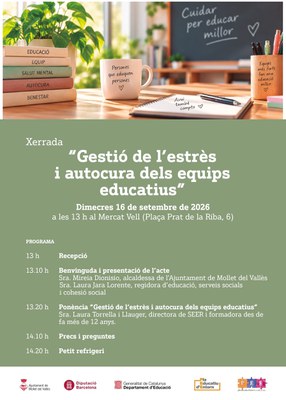 Charla "Gestión del estrés y autocuidado de los equipos educativos".