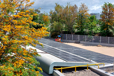 Placas solares fotovoltaicas.