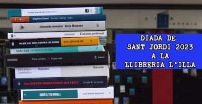 Diada de Sant Jordi 2023 en la Librería L'Illa.