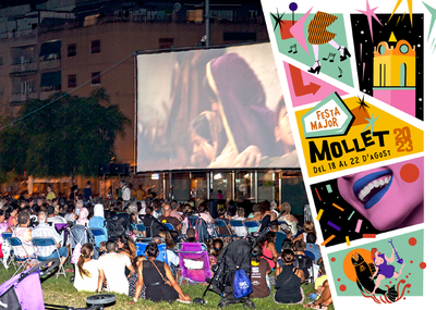Doble sesión de cine infantil y familiar al aire libre.