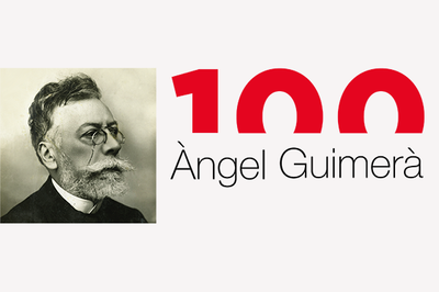 Logotipo Año Àngel Guimerà.