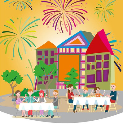 Fiesta del Barrio de Lourdes. Verbena de San Juan.