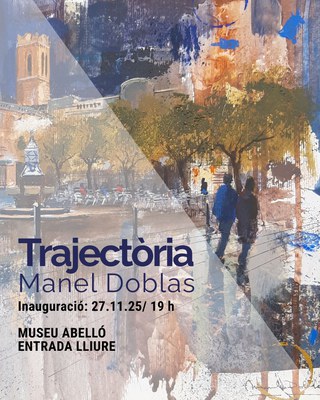 Inauguración exposición del pintor Manel Doblas, vinculado a Mollet del Vallès y gran amigo de Joan Abelló.