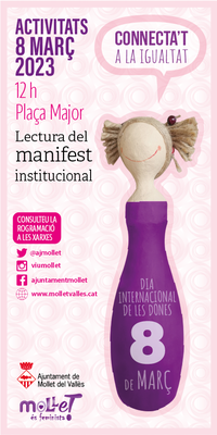 Lectura del manifiesto institucional.