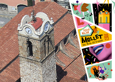 Misa del Voto de Pueblo con presencia de los Gigantes de la ciudad.