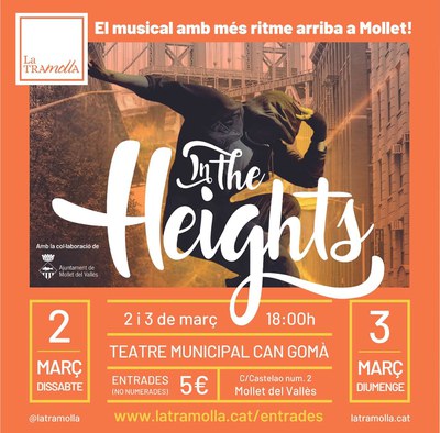 Teatro Musical: IN THE HEIGHTS, a cargo de la Tramolla.