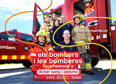 Ven a donar sangre al Mercat Vell.