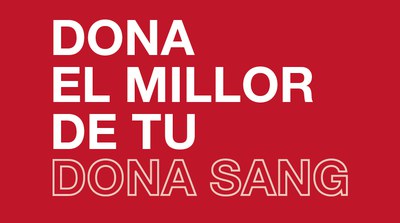 Ven a donar sangre al Mercat Vell.