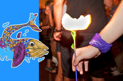 Venta de farolillos.