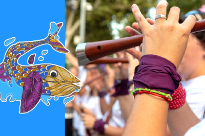 Primer plano de una gralla.