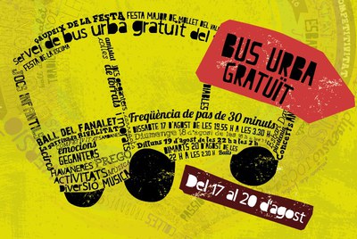 Del 17 al 20 d'agost, Bus gratuït de Festa Major.