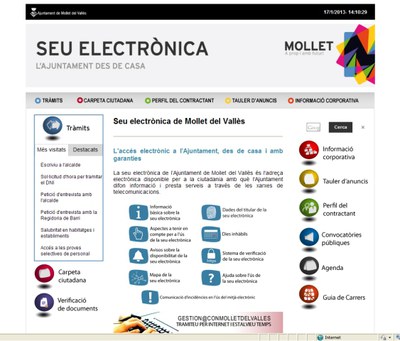 La Seu electrònica registra 17.000 usuaris i 25.000 visites en el primer any .