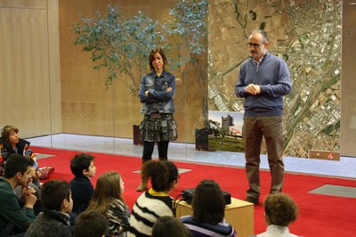 Visites dels escolars de 6è de primària a l'Ajuntament.